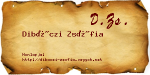 Dibáczi Zsófia névjegykártya